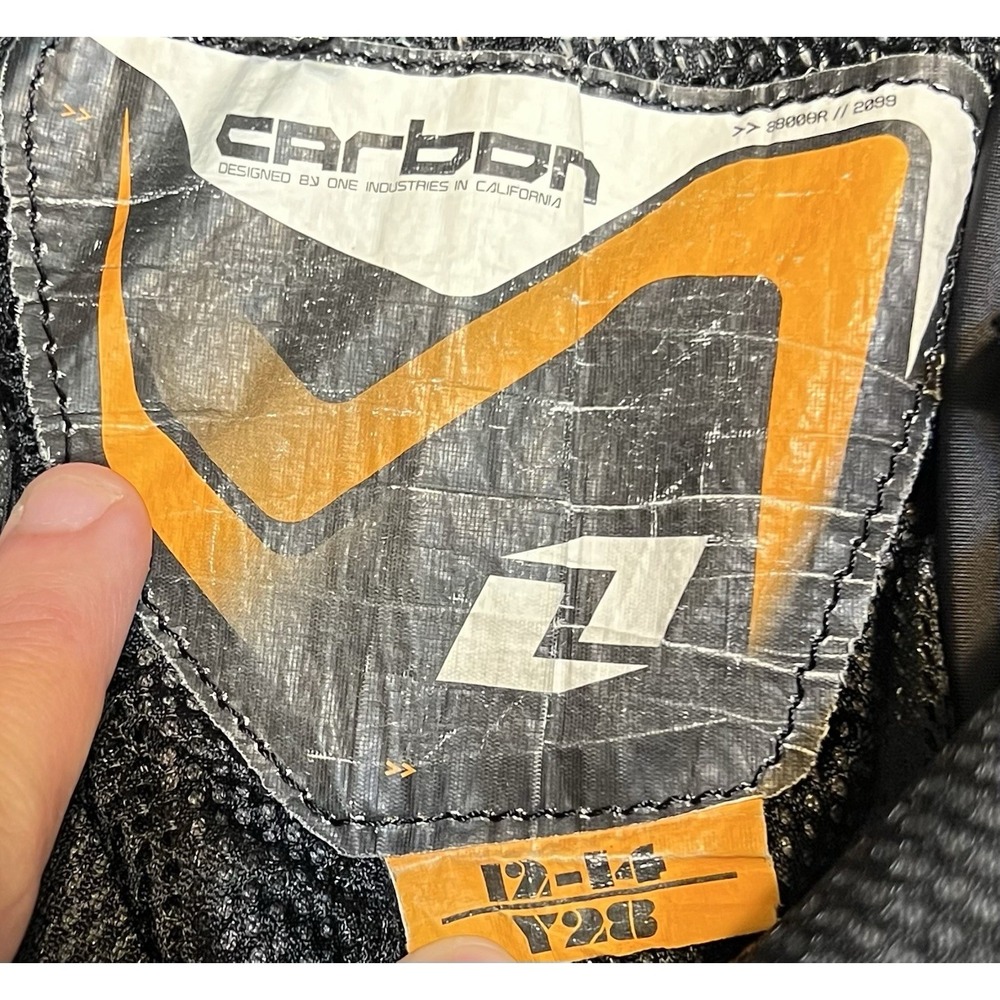 JNC Carbon BMX Pants Boys 12-14 Black White Motorcross Dirtbike Activewear - Picture 9 of 13